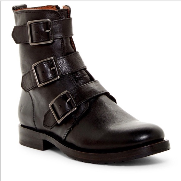 frye natalie triple buckle